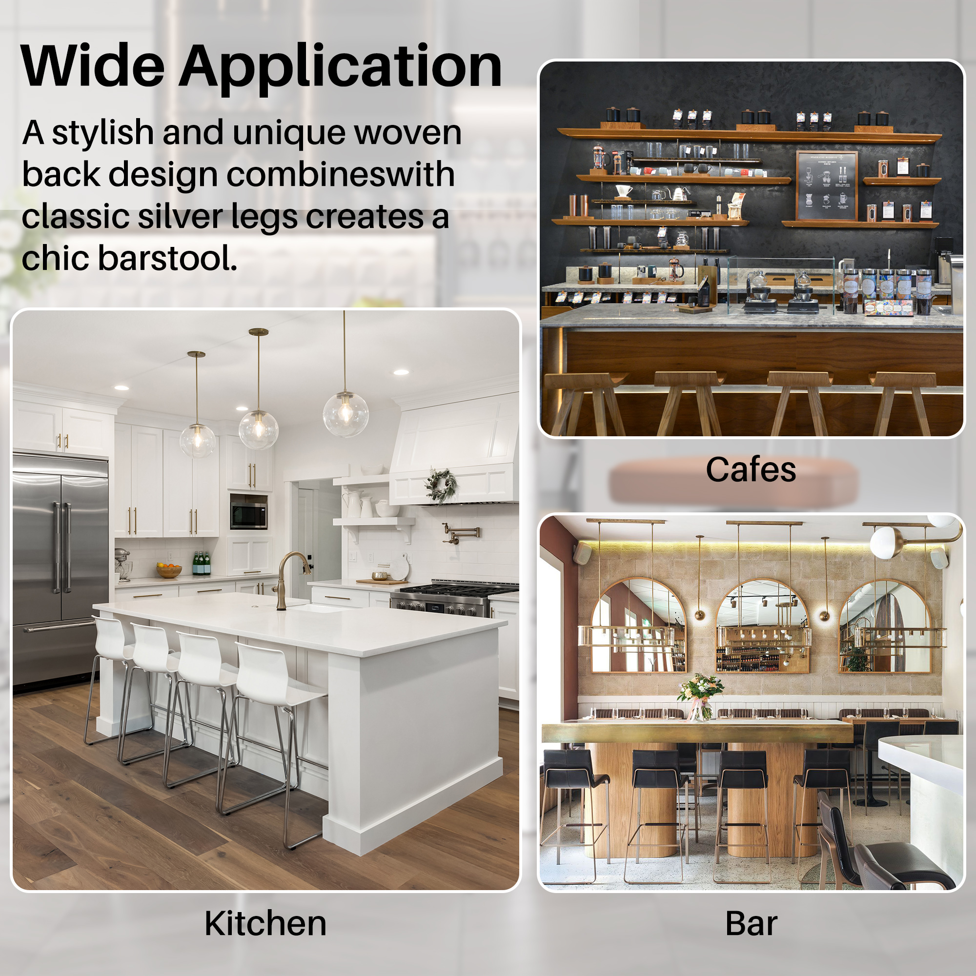 Ninecer Swivel Bar Stools Set of 4, 26" Counter Height Bar Stools with Back, Leather Upholstered Kitchen Barstool with Footrest and Metal Frame, Bar Chair for Kitchen Island, Brown - Image 6