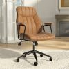 Ninecer Executive Office chair, Reclining Modern Leather Computer Chair with Lumbar Support, Swivel Desk Chair with Armrest for Home Office, Blown
