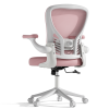 Ninecer Ergonomic Mesh Office Chair with 3D Adjustable Armrests, Mid Back Swivel Desk Chair with Lumbar Support, Height Adjustable Rolling Computer Chair 250lbs, for Home Office,Pink