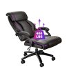 Ninecer Big and Tall Office Chair 400lbs, High Back Executive Reclining Desk Chairs, Leather Home Office Chair, Ergonomic Computer Comfy Chair, Swivel Task Chairs, Brown