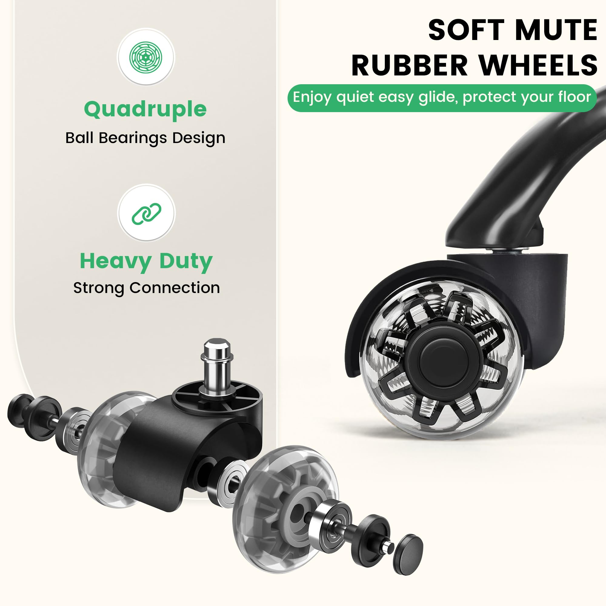 Ninecer Big and Tall Office Chair 500LBS, Heavy Duty Executive Desk Chair with High Back, Ergonomic Leather Computer Chair with Flip-up Arms, Brown - Image 7