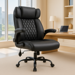 Ninecer Ergonomic Mesh Office Chair with Adjustable Flip-Up Arms and Lumbar Support, Black